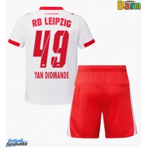 RB Leipzig Yan Diomande #49 Hjemmedraktsett Barn 2025-26 Kortermet (+ Korte bukser)